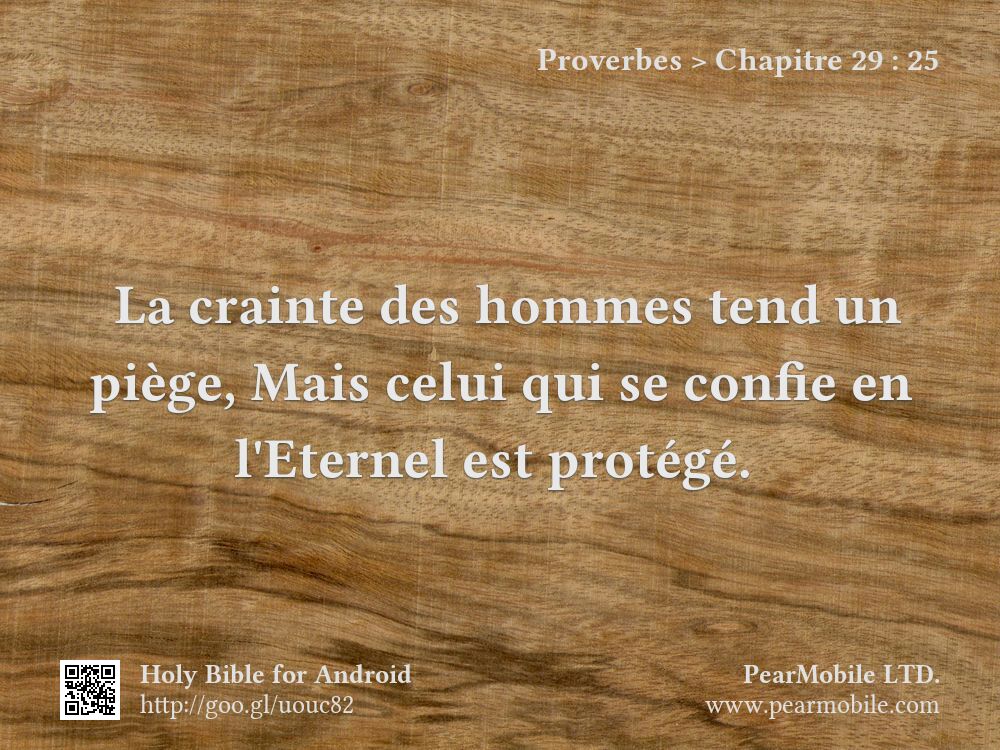 Proverbes, Chapitre 29:25